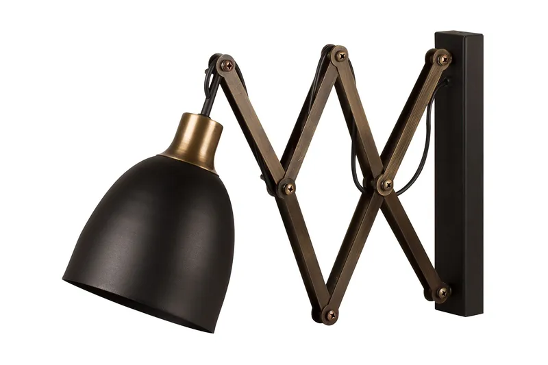 Alby Vägglampa, Svart/Vintage