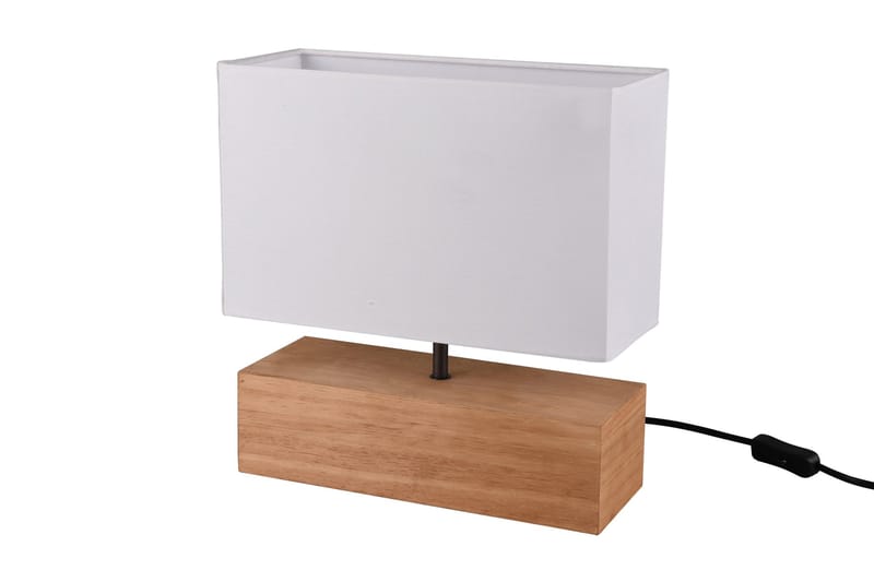 Woody Bordslampa 12X30cm E27 trä/ vit - Vit - Products - Belysning - Lampor & belysning inomhus - Bordslampa