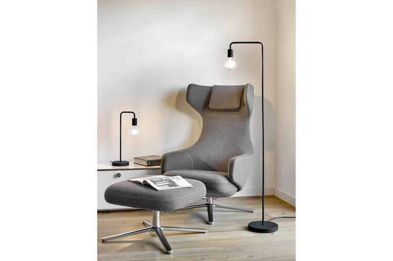 Diallo Bordslampa E27 mattsvart - Matt svart - Products - Belysning - Lampor & belysning inomhus - Bordslampa