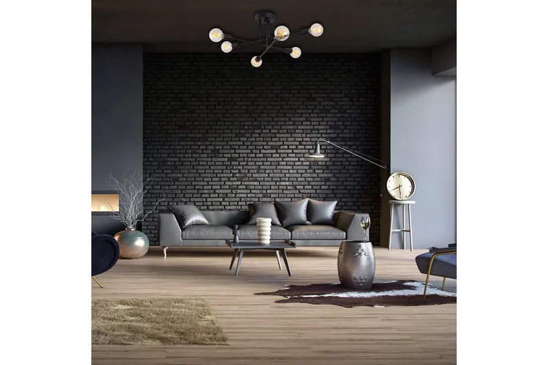 Opviq Tel Stor Taklampa Plafond - Vardagsrum - Sovrum - Kök - Svart - Products - Belysning - Lampor & belysning inomhus - Taklampa & takbelysning