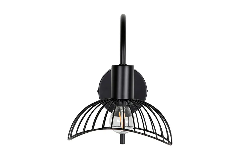 Elsa Vägglampa Dimbar LED Stor, Svart