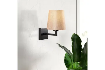 Vägglampa Fenda Svart / Grädde - Svart / Grädde - Products - Belysning - Lampor & belysning inomhus - Sovrumslampa - Sänglampa - Sänglampa vägg