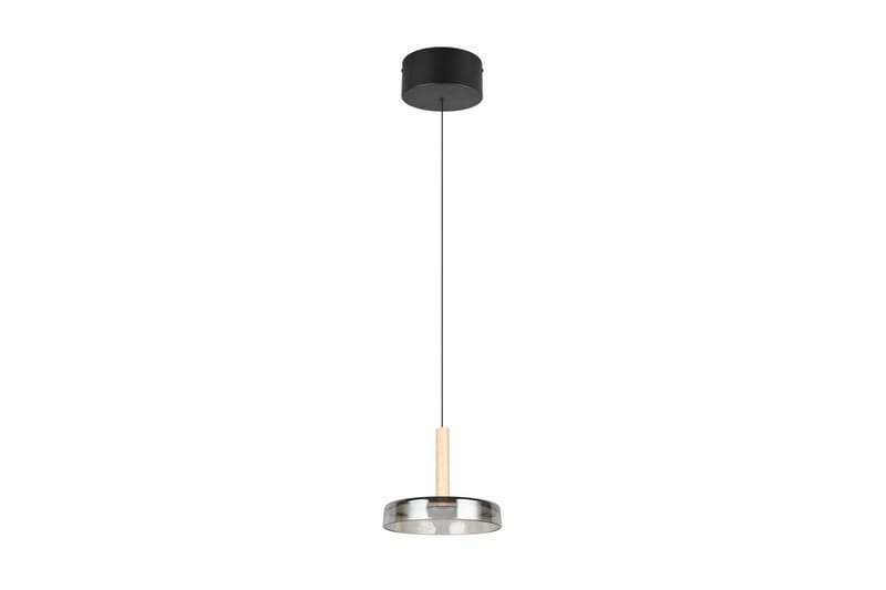 Pendel TRIO Celeste 1-del, Mattsvart/kromad/trä - 1-del, Mattsvart/kromad/trä - Products - Belysning - Lampor & belysning inomhus - Taklampa & takbelysning - Kökslampa & taklampa kök
