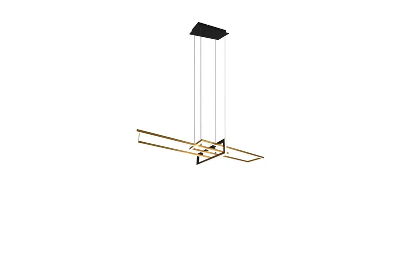 Pendel TRIO Salinas Mattmässing/mattsvart, Mattmässing/mattsvart