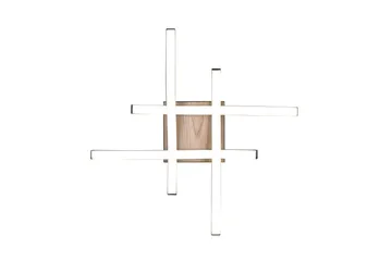 Route LED Taklampa 4L mattsvart/ trä - Matt svart/Trä - Products - Belysning - Lampor & belysning inomhus - Taklampa & takbelysning - Takplafond