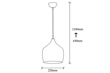 Taklampa Chichela Singel Svart - Svart - Products - Belysning - Lampor & belysning inomhus - Taklampa & takbelysning - Pendellampa & hänglampa