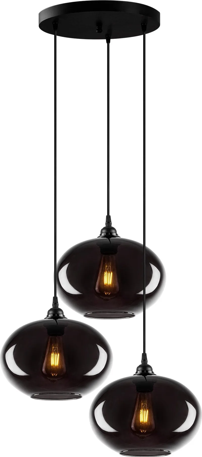 Taklampa Smoke 51, Svart