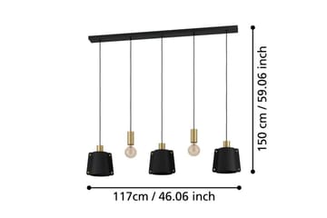 Takpendel Eglo Majagua Svart/Mässing med 5 Lampor - Products - Belysning - Lampor & belysning inomhus - Taklampa & takbelysning - Pendellampa & hänglampa