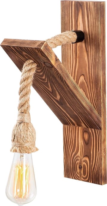 Vägglampa i Gran - Trä - Products - Belysning - Lampor & belysning inomhus - Vägglampa - Väggplafond