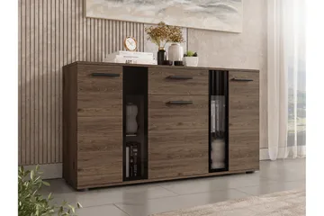 Bunta Skänk 141x41 cm - Brun/Vit - Products - Förvaring - Förvaringsmöbler - Sideboard & skänk