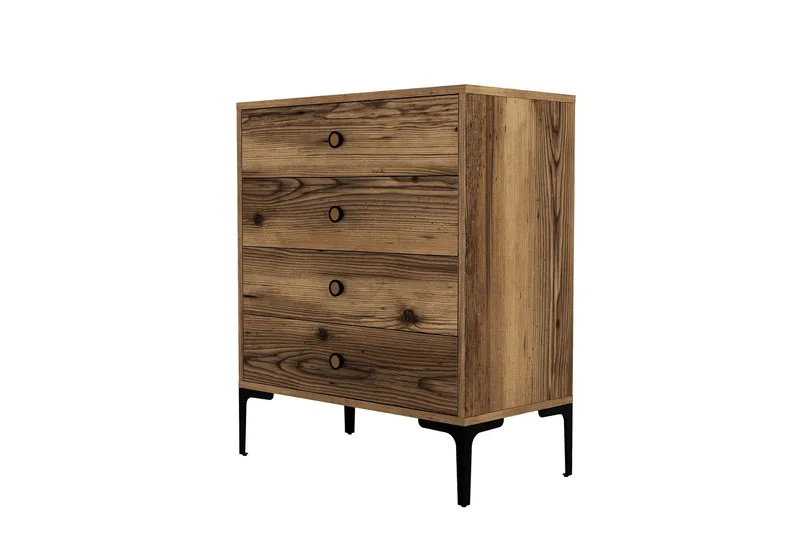 Ameias Byrå 76x90,7 cm Brun, Hanah Home