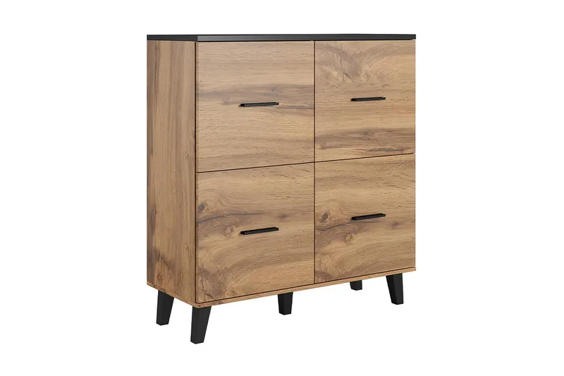 Kardos Byrå 45x110 cm, Natur/Svart