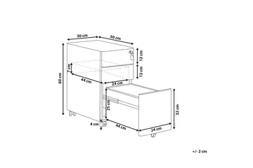 Lubriano Kontorshurts 30x50 cm - Metall/Svart - Products - Förvaring - Förvaringsmöbler - Byrå - Hurts
