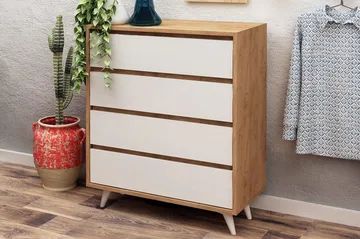 Mod Design Byrå - Trä/Vit - Products - Förvaring - Förvaringsmöbler - Byrå - Hallbyrå