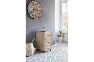 Rullkontejner Wohnling 5 lådor med hjul, folierad spånskiva, modern stil Sonoma - Sonoma - Products - Förvaring - Förvaringsmöbler - Byrå - Hurts