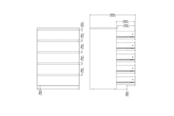 Salomns Byrå 77 cm - Vit - Products - Förvaring - Förvaringsmöbler - Byrå - Hallbyrå