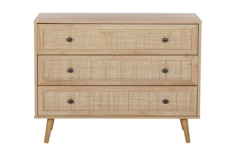 Skänk rotting ljusbrun PONCA - Trä/natur - Products - Förvaring - Förvaringsmöbler - Byrå - Hallbyrå