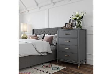 Westerleigh Byrå 76x50 cm Grafitgrå - CosmoLiving - Products - Förvaring - Förvaringsmöbler - Byrå - Hallbyrå