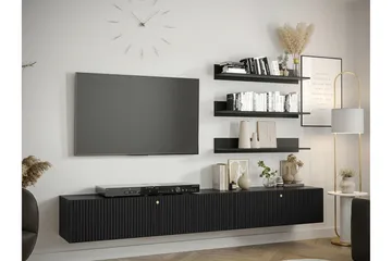 Dunvegan Möbelset För Vardagsrum Black - Products - Förvaring - Förvaringsmöbler - Möbelset för vardagsrum