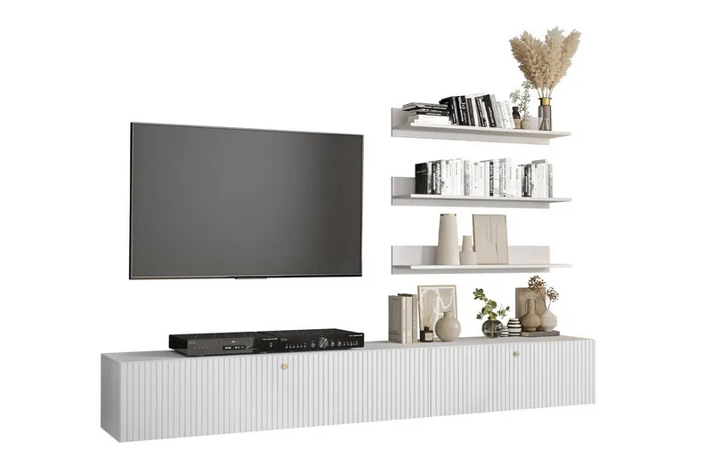 Dunvegan Möbelset För Vardagsrum White