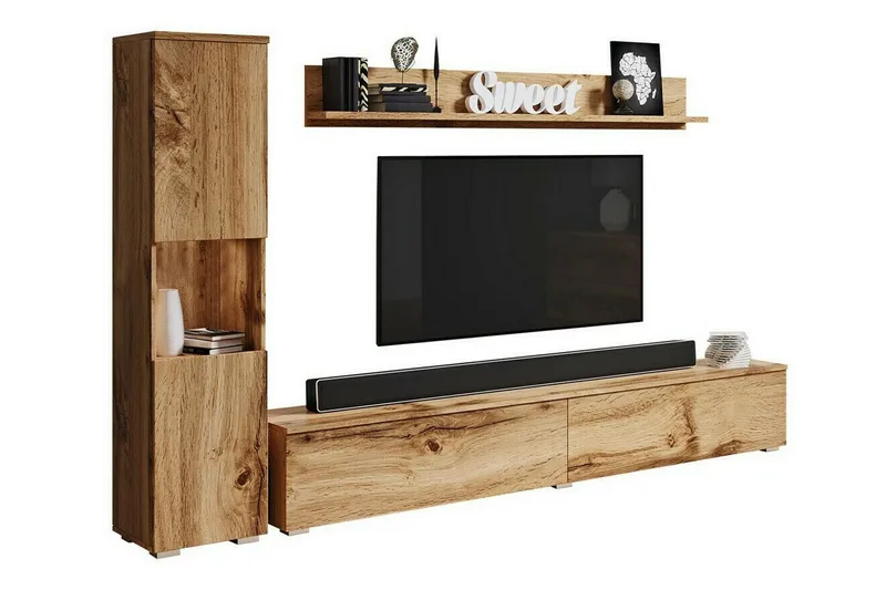 Galbally Möbelset För Vardagsrum Brown