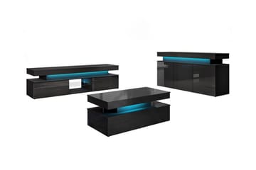 Glenndale Möbelset För Vardagsrum - Svart - Products - Förvaring - Förvaringsmöbler - Möbelset för vardagsrum