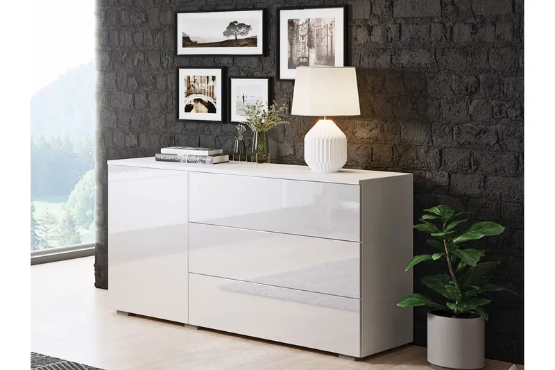 Kankuro Byrå 111x68 cm - Vit - Products - Förvaring - Förvaringsmöbler - Byrå