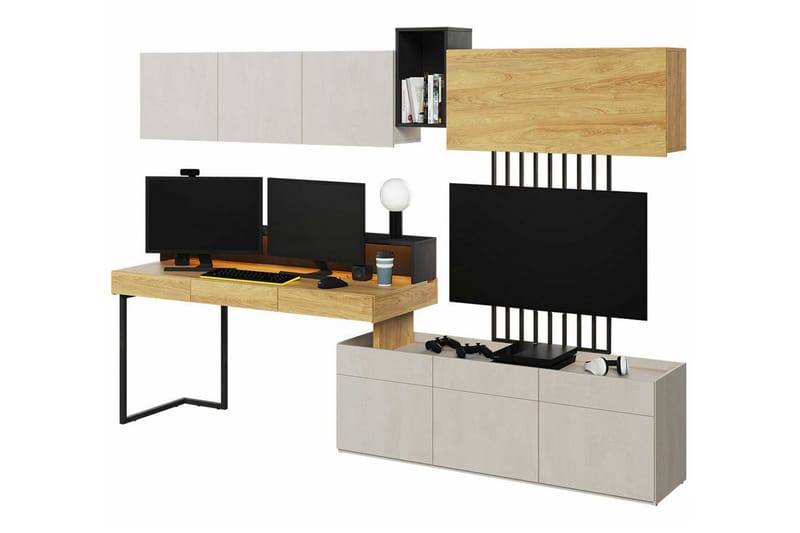 Rathmore Möbelset För Vardagsrum - Svart - Products - Förvaring - Förvaringsmöbler - Möbelset för vardagsrum