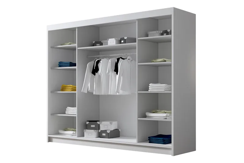 Cinerea Garderob 250x215 cm - Svart - Products - Förvaring - Garderober & garderobssystem - Garderobsskåp