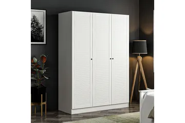 Fruitland Garderob 135 cm - Vit - Products - Förvaring - Garderober & garderobssystem - Garderobsskåp