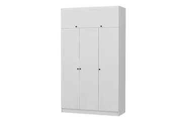 Fruitland Garderob 135x190 cm - Vit - Products - Förvaring - Garderober & garderobssystem - Garderobsskåp