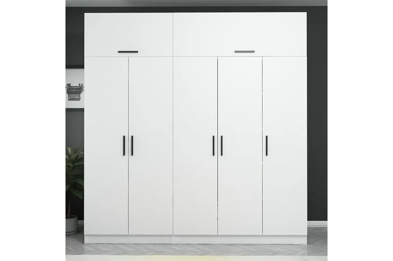 Fruitland Garderob 225 cm, Vit