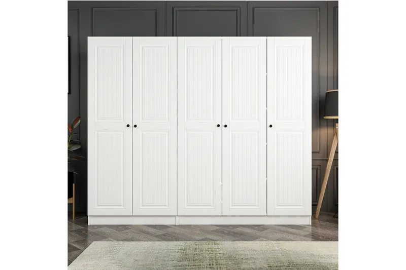 Fruitland Garderob 225 cm, Vit