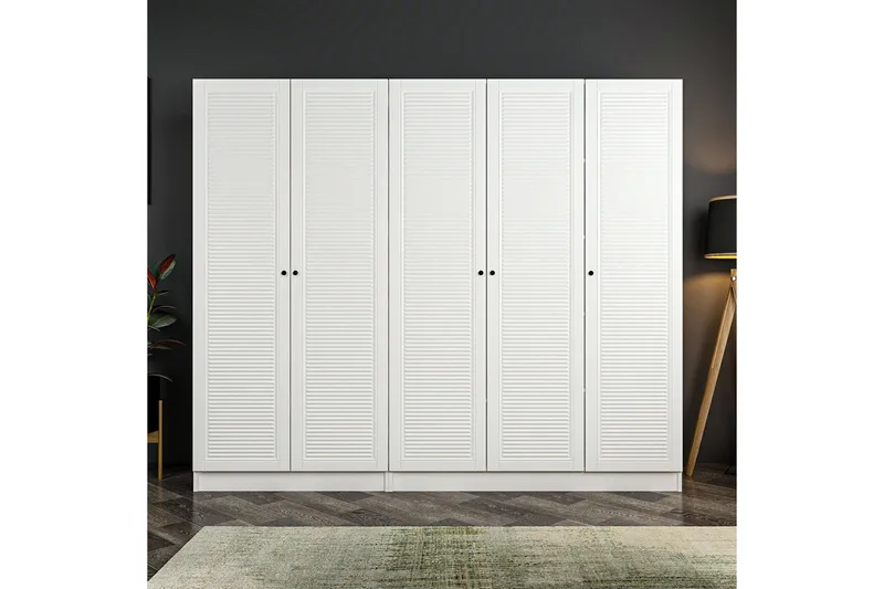 Fruitland Garderob 225 cm, Vit