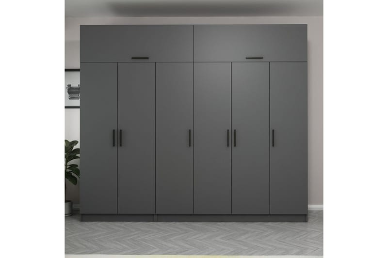 Fruitland Garderob 270 cm, Antracit