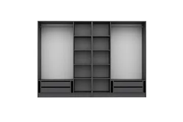 Fruitland Garderob 270 cm - Antracit - Products - Förvaring - Garderober & garderobssystem - Garderobsskåp