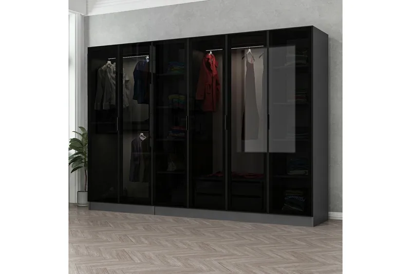 Fruitland Garderob 270 cm, Antracit