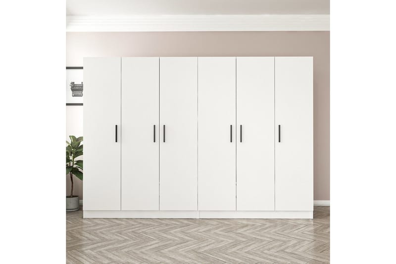 Fruitland Garderob 270 cm, Vit