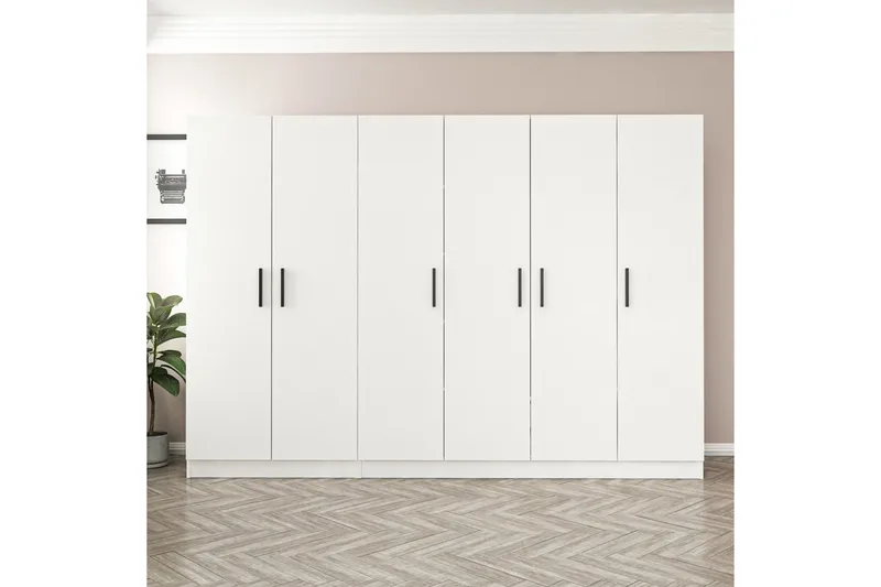 Fruitland Garderob 270 cm, Vit
