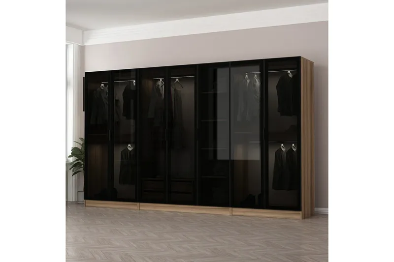 Fruitland Garderob 315 cm, Ek