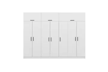 Fruitland Garderob 315x255 cm - Vit - Products - Förvaring - Garderober & garderobssystem - Garderobsskåp