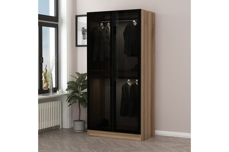 Fruitland Garderob 90 cm, Brun