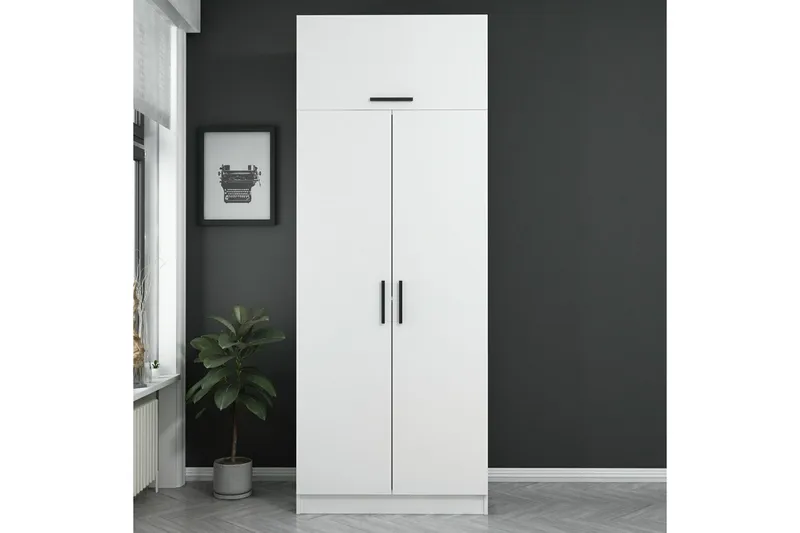 Fruitland Garderob 90 cm, Vit