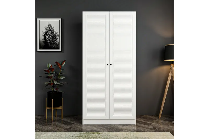Fruitland Garderob 90 cm, Vit