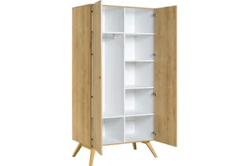 Nature Garderob Vit/Natur - Natur - Products - Förvaring - Garderober & garderobssystem - Garderobsskåp