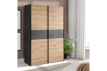 Shipts Garderob 62x120 cm - Ljus Natur/Grå - Products - Förvaring - Garderober & garderobssystem - Garderobsskåp