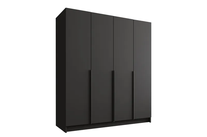 Vadstena Garderob 200 cm, Svart