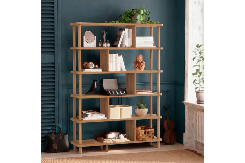 Andifli Bokhylla 120x168,5 cm - Brun - Products - Förvaring - Hylla - Bokhylla