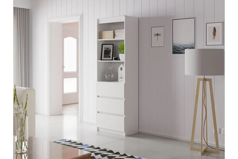 Office Hylla 60x35x180 cm - Vit - Products - Förvaring - Hylla - Bokhylla