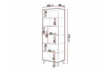 Strontian Bokhylla 60x40 cm Scandinavian Choice White - Products - Förvaring - Hylla - Bokhylla